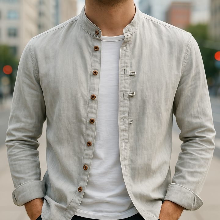 Agnès Paris | CHEMISE EN LIN ET COTON POUR HOMME