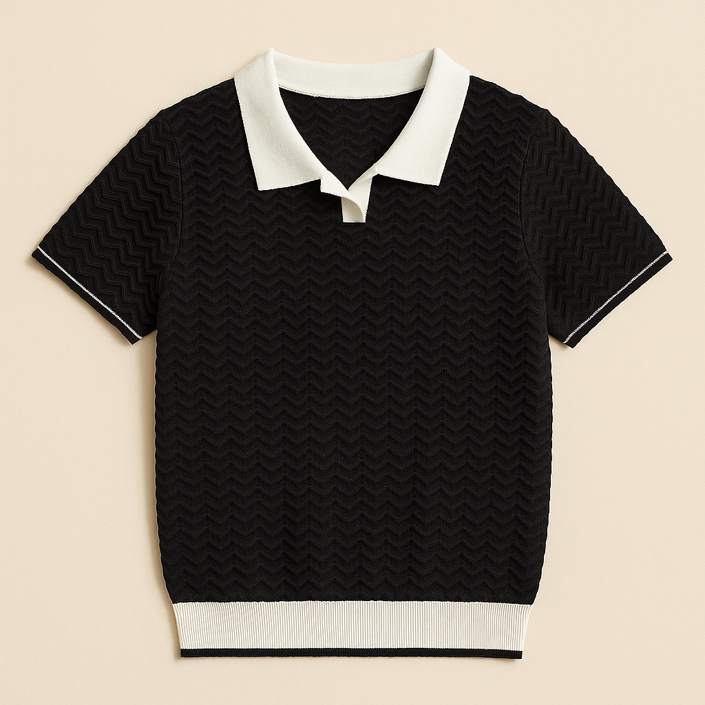 Agnès Paris | POLO SHIRT EN TISSU RICCIO DE