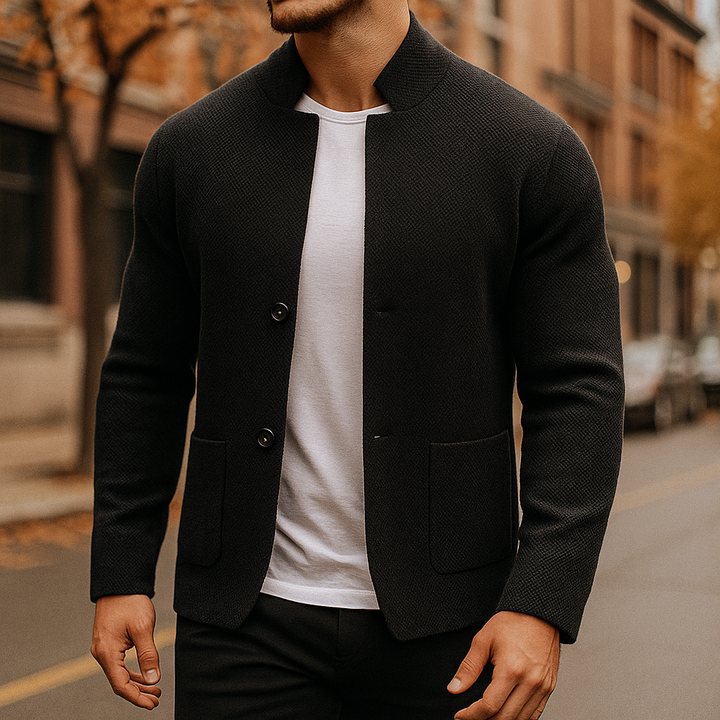 Agnès Paris | CARDIGAN EN LAINE TRICOTÉE POUR HOMME