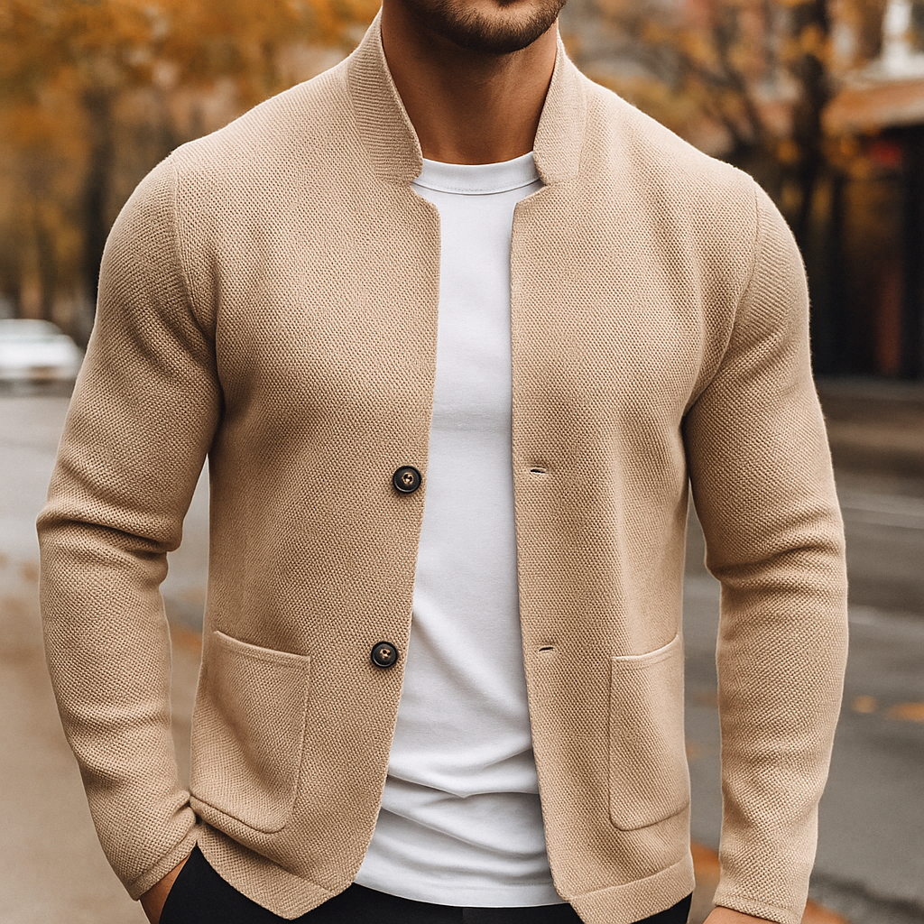 Agnès Paris | CARDIGAN EN LAINE TRICOTÉE POUR HOMME