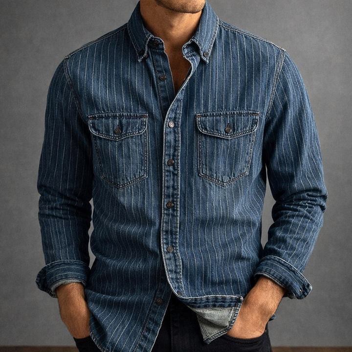 Agnès Paris | CHEMISE À RAYURES MANCHES LONGUES POUR HOMME