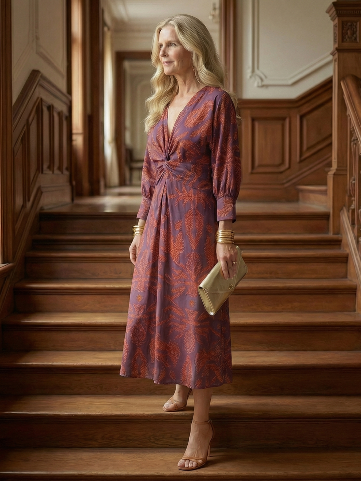 Agnès Paris | Robe Midi Wrap Naturelle Lune