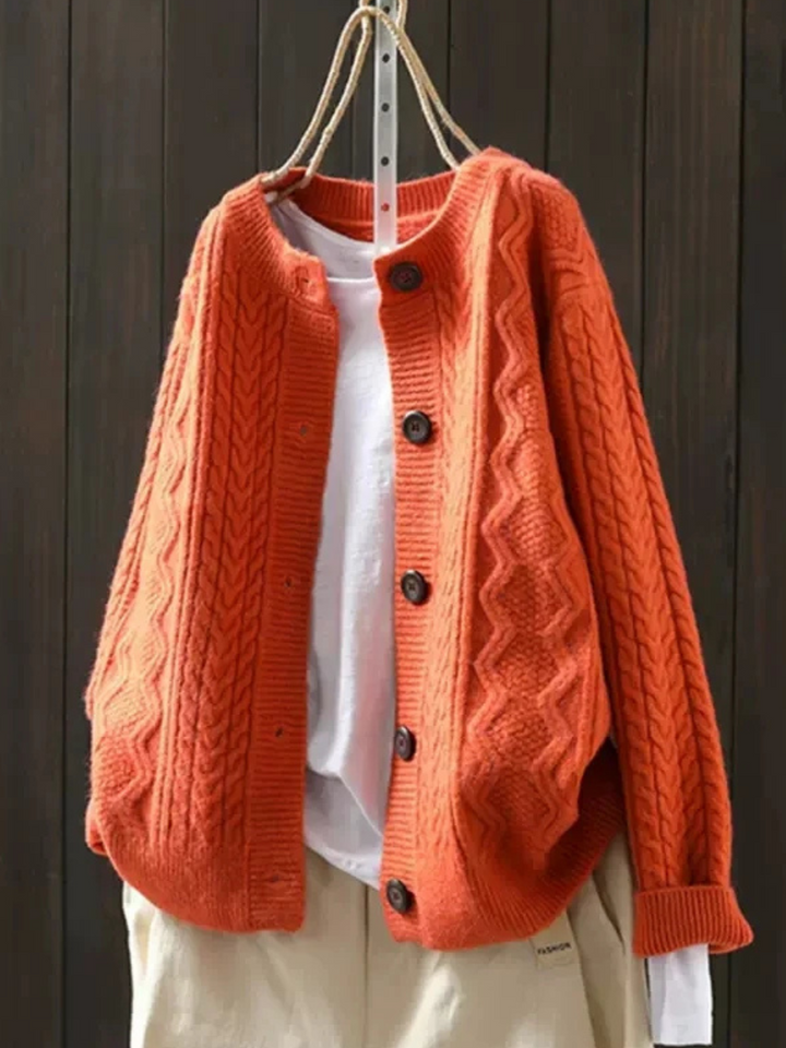 Agnès Paris | Cardigan Torsades Col Rond Sophie