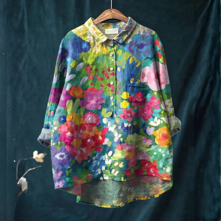 Agnès Paris | Chemise Élégante à Motif Capucine