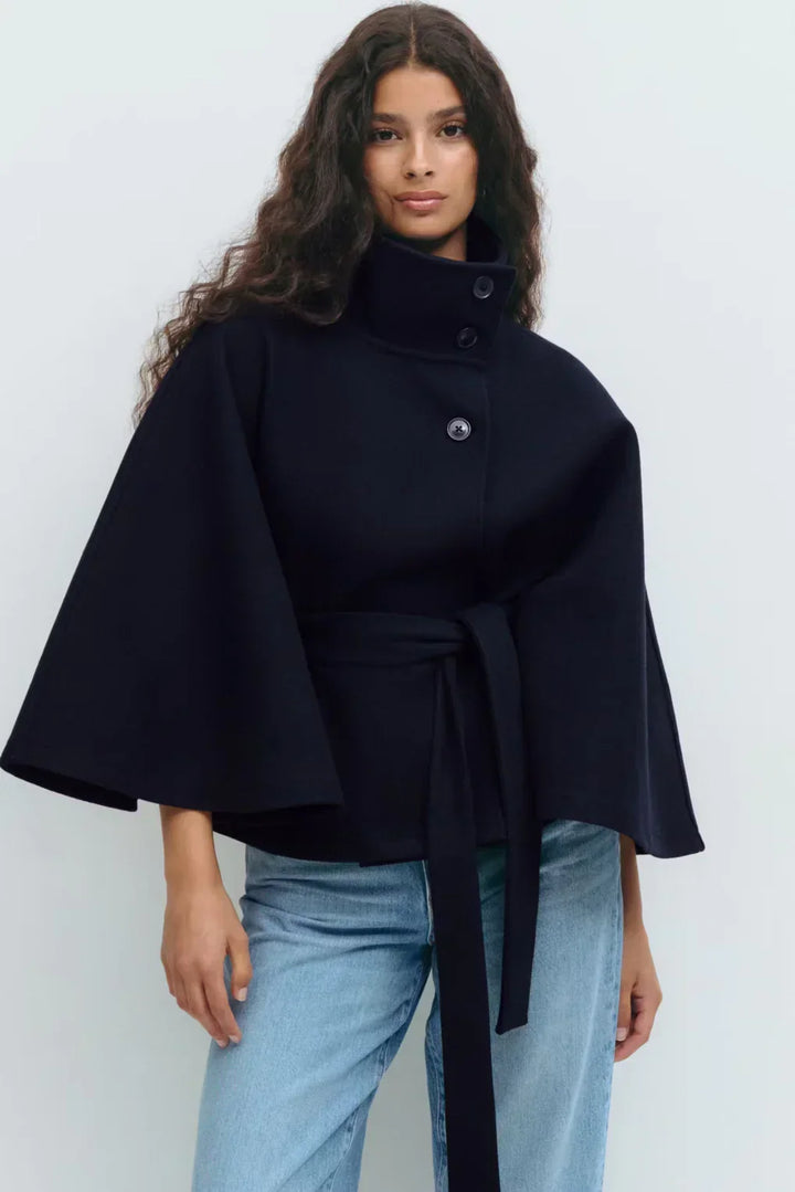 Agnès Paris | CAPE JACKET AVEC CEINTURE