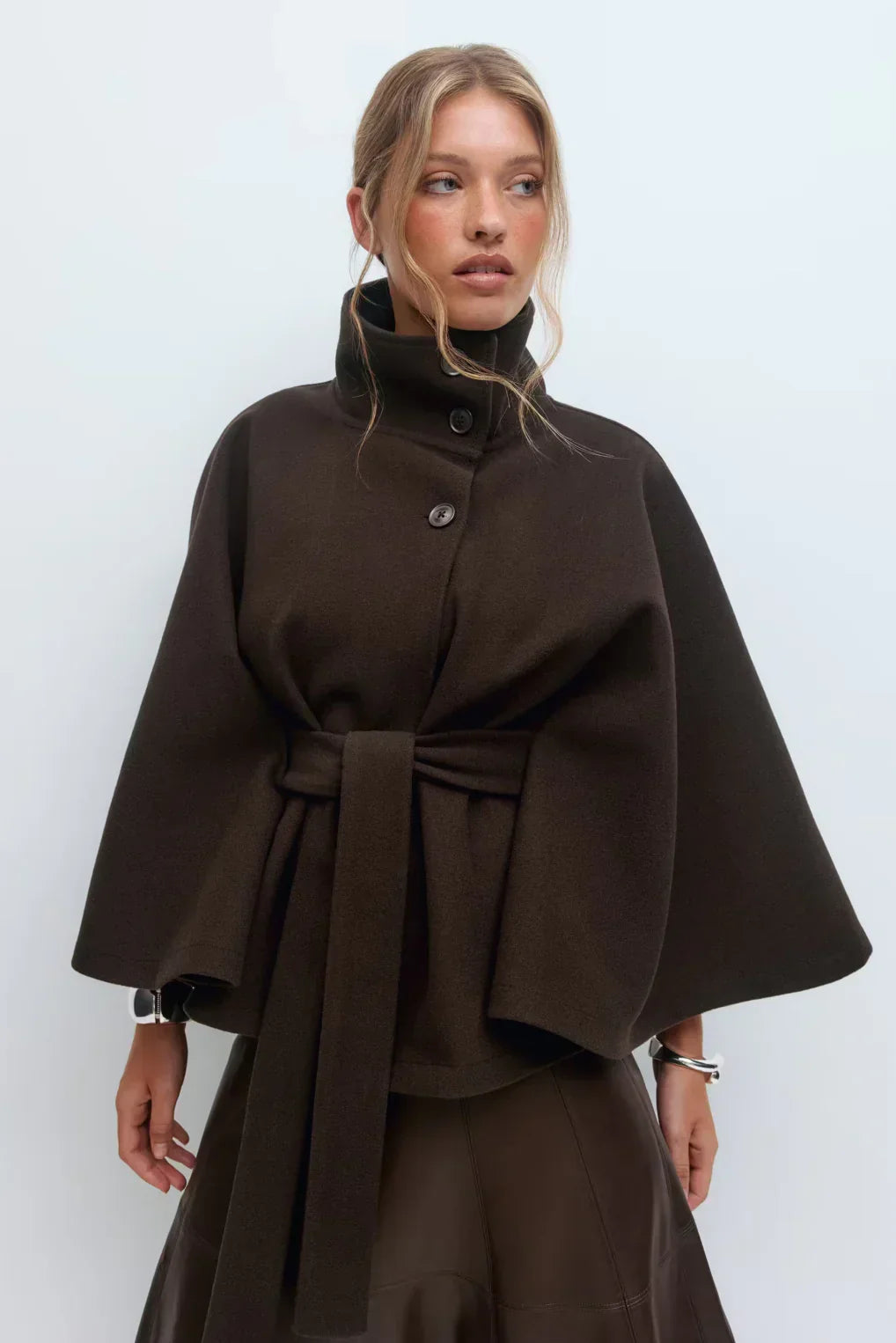 Agnès Paris | CAPE JACKET AVEC CEINTURE