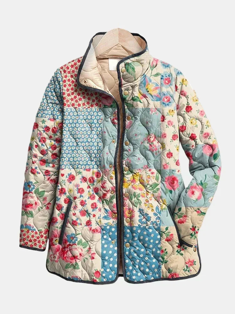 Agnès Paris | Veste Matelassée Patchwork Fleuri Chloé
