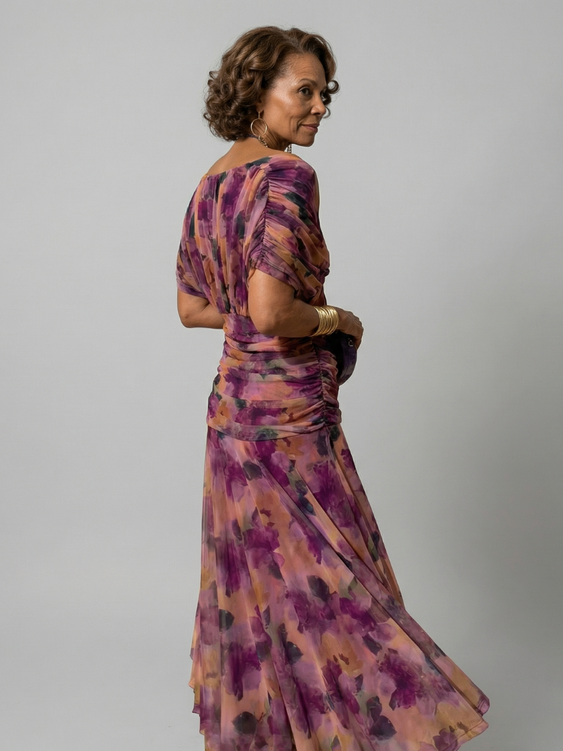 Agnès Paris | Robe Midi Décontractée à Épaules Dénudées Calen