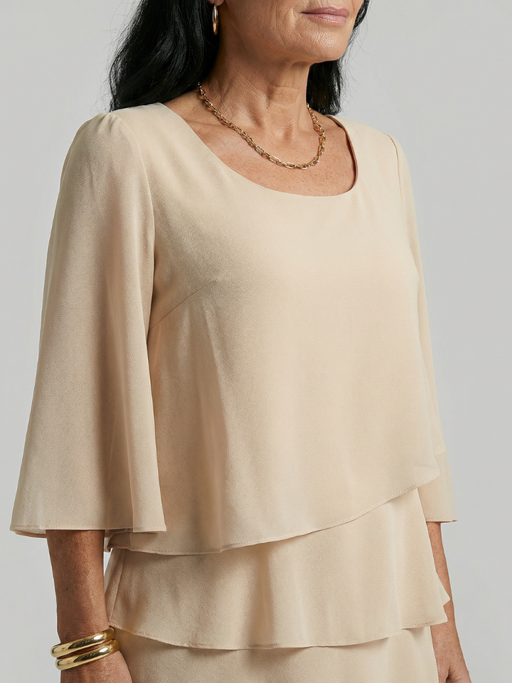 Agnès Paris | Robe à manches évasées et longueur genou Della