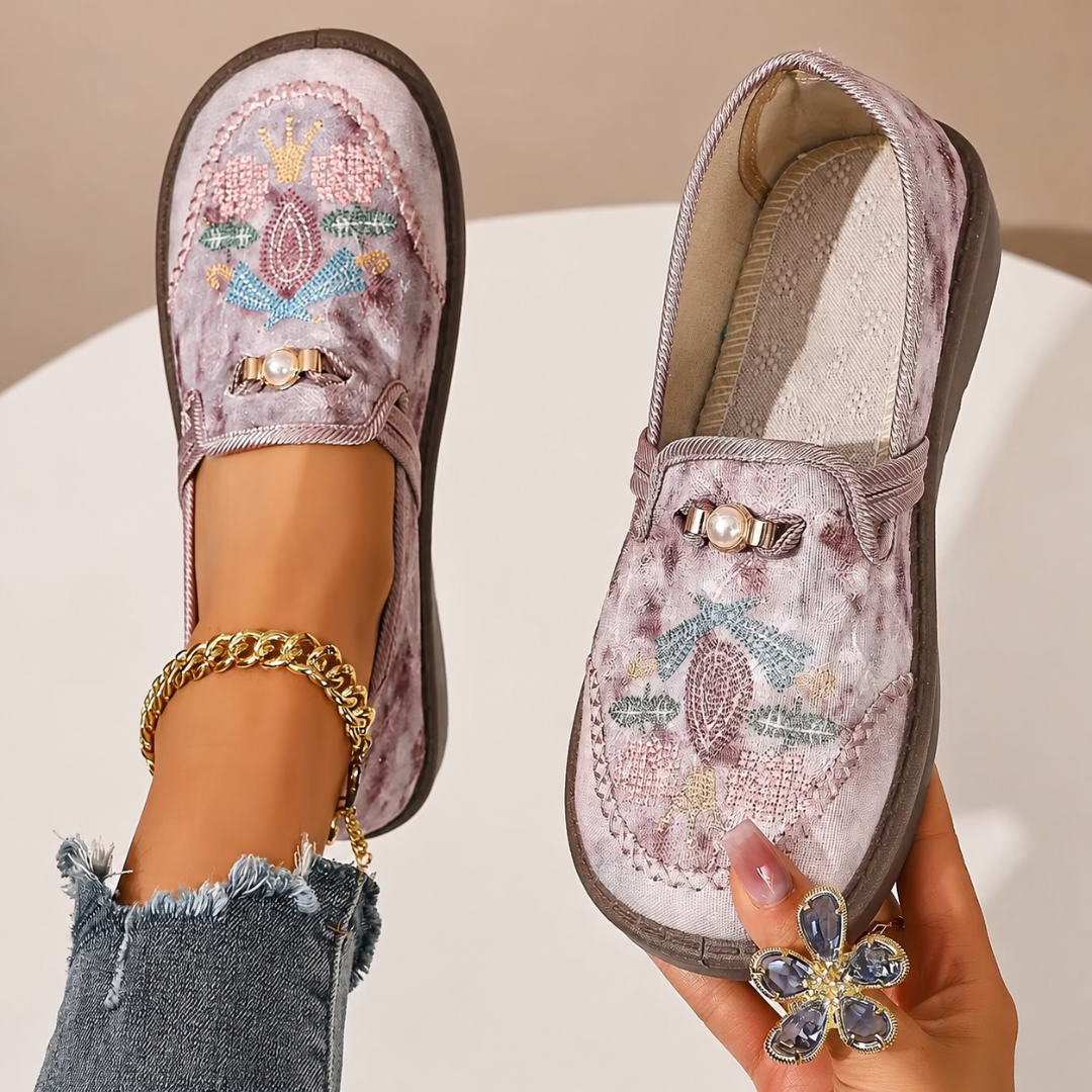 Agnès Paris | Mocassins Brodés Confort Michèle