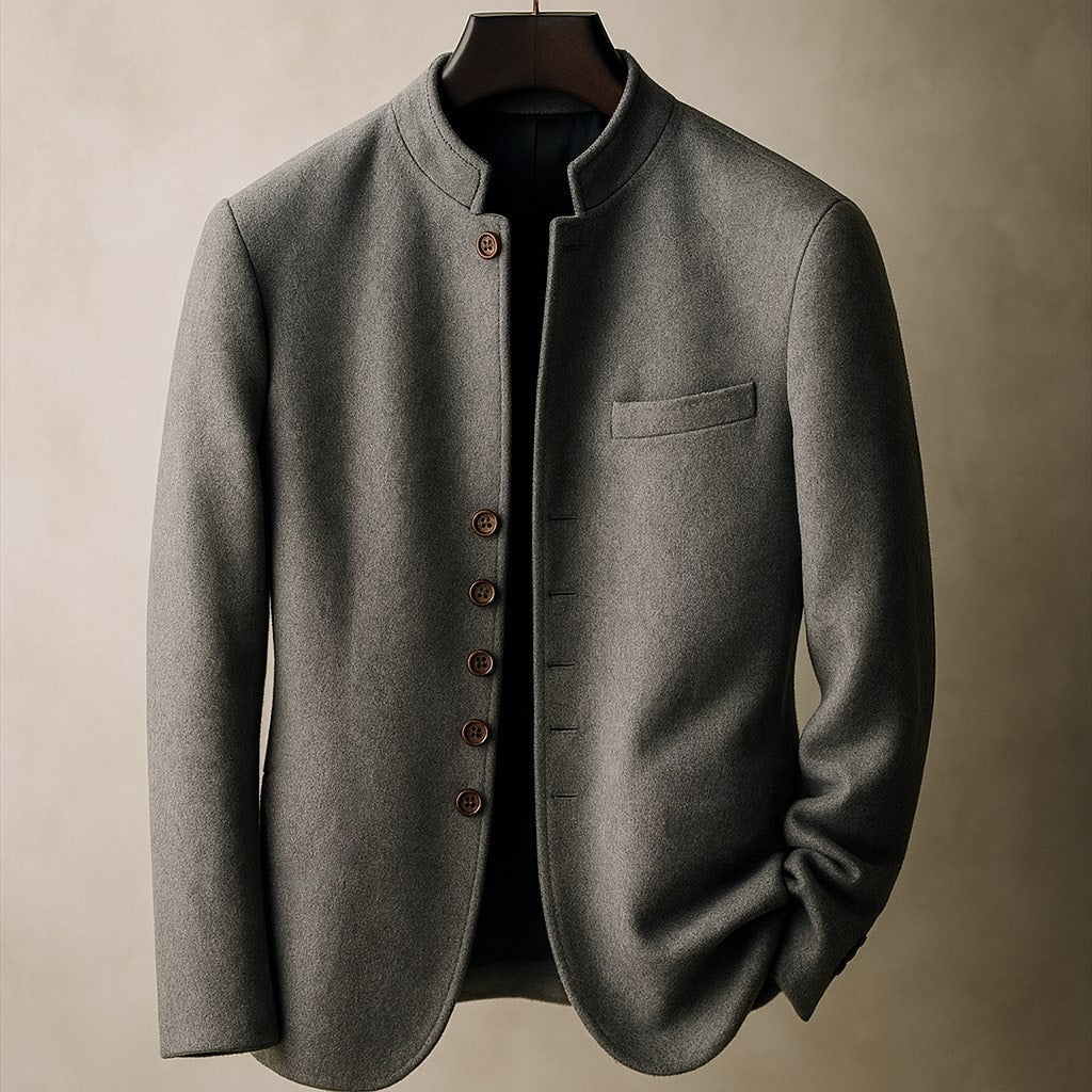 Agnès Paris | VESTE EN LAINE AVEC COL DROIT