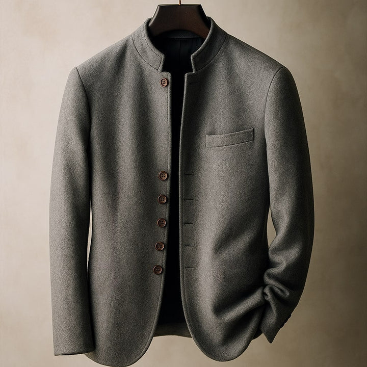 Agnès Paris | VESTE EN LAINE AVEC COL DROIT