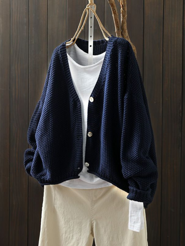 Agnès Paris | Cardigan Maille Épaisse Col V Élina