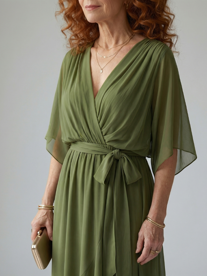 Agnès Paris | Robe Midi Drapée Elric