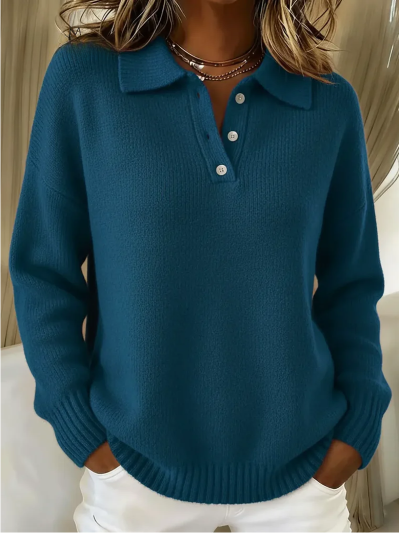 Agnès Paris | Pull Col Polo Maille Douce Amélie
