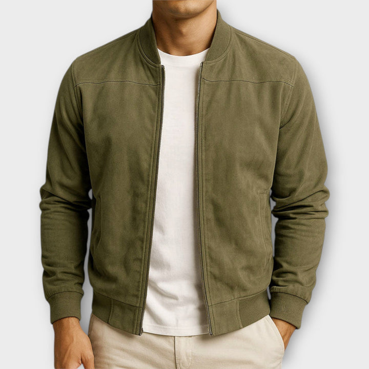 Agnès Paris | VESTE BOMBER EN CUIR SUEDE HOMME