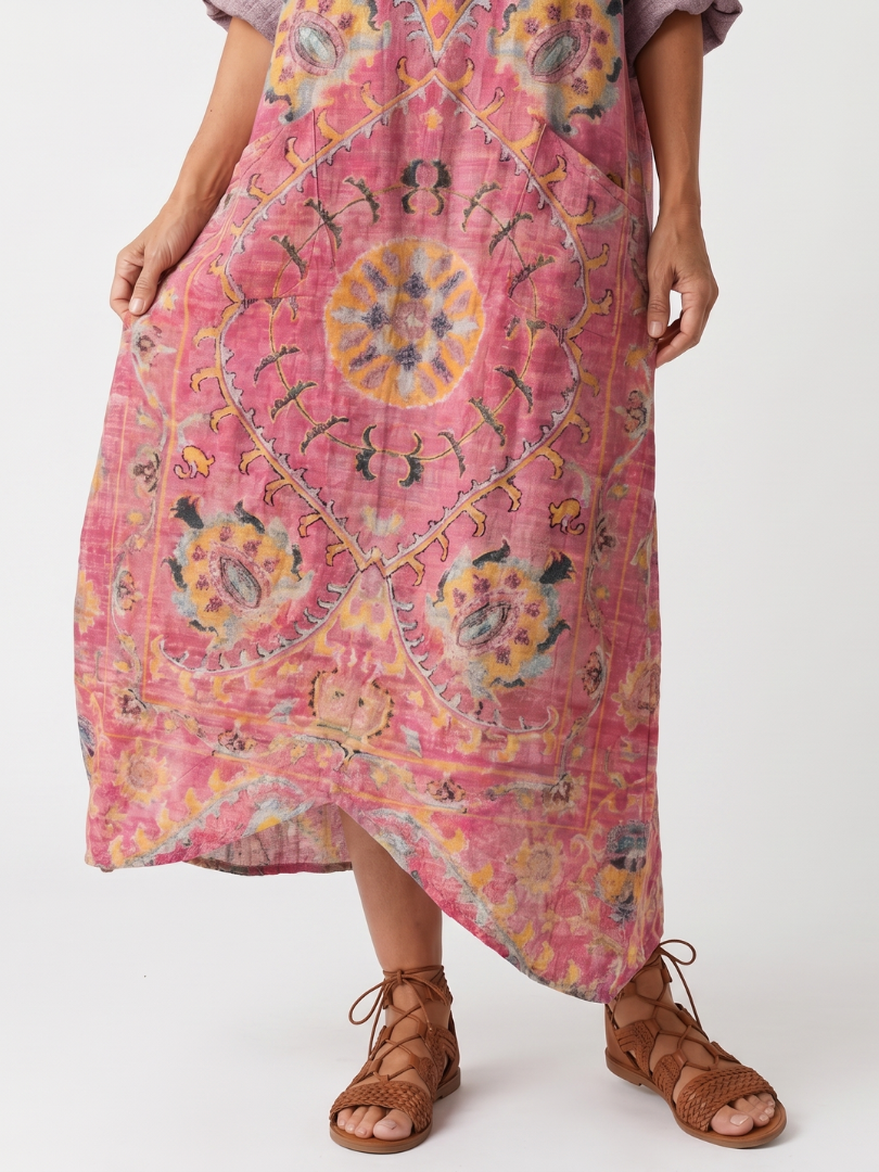 Agnès Paris | Robe Midi Imprimée à Poches Margot