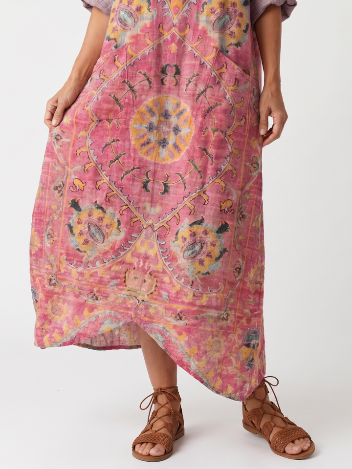 Agnès Paris | Robe Midi Imprimée à Poches Margot
