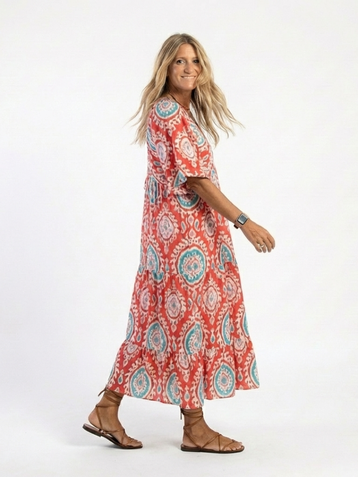 Agnès Paris | Robe midi à imprimé paisley Zaria