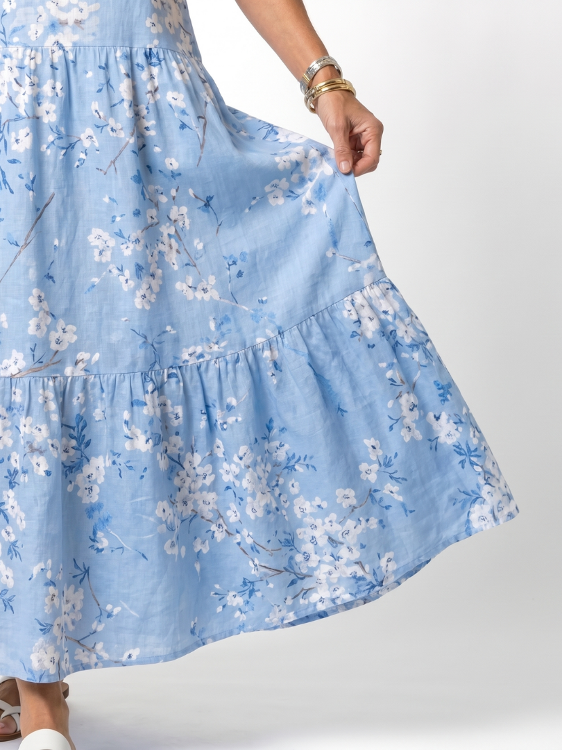 Agnès Paris | Robe Midi Fleurie à Pompons Michèle