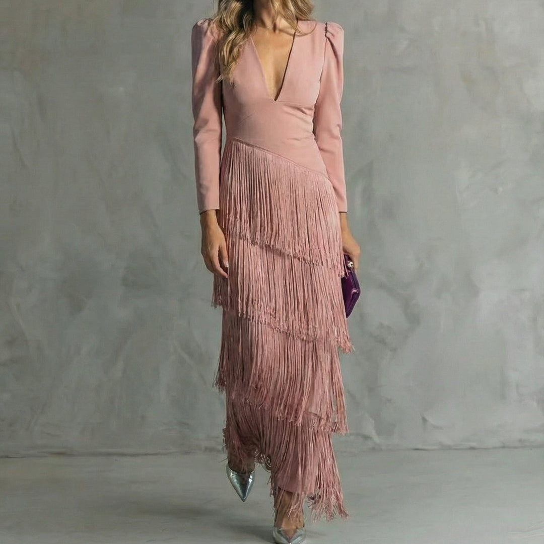 Agnès Paris | Robe Élégante Franges Élise