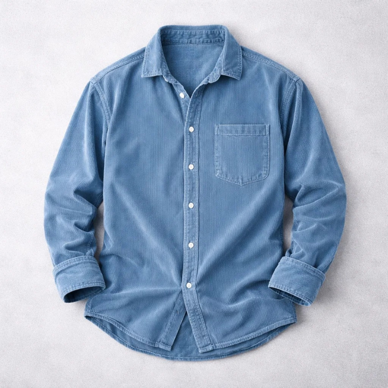 Agnès Paris | CHEMISE CLASSIQUE EN VELOURS CÔTELÉ POUR HOMME