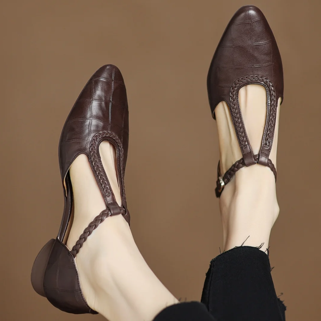 Agnès Paris | Babies Cuir Bride Tressée Odile