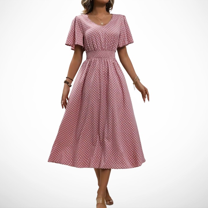 Agnès Paris | Robe Élégante Pois Élisa