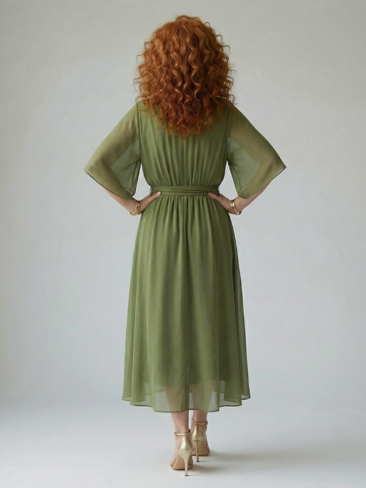Agnès Paris | Robe Midi Drapée Elric