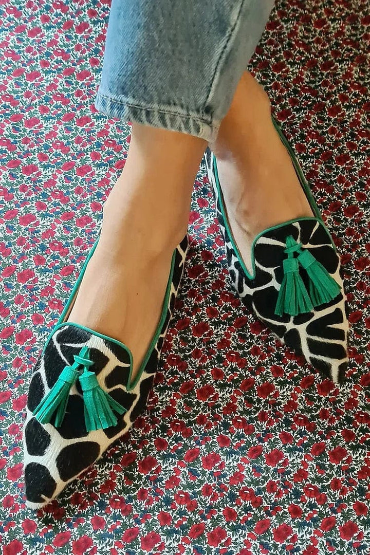 Agnès Paris | Mocassins Pointus Imprimé Animalier Mathilde