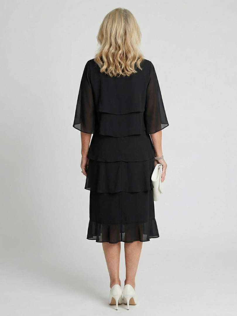 Agnès Paris | Robe Midi à Volants Margaux