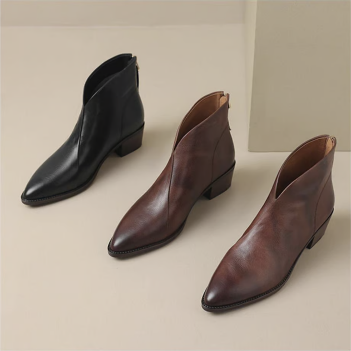 Agnès Paris | Bottines Élégantes en Cuir