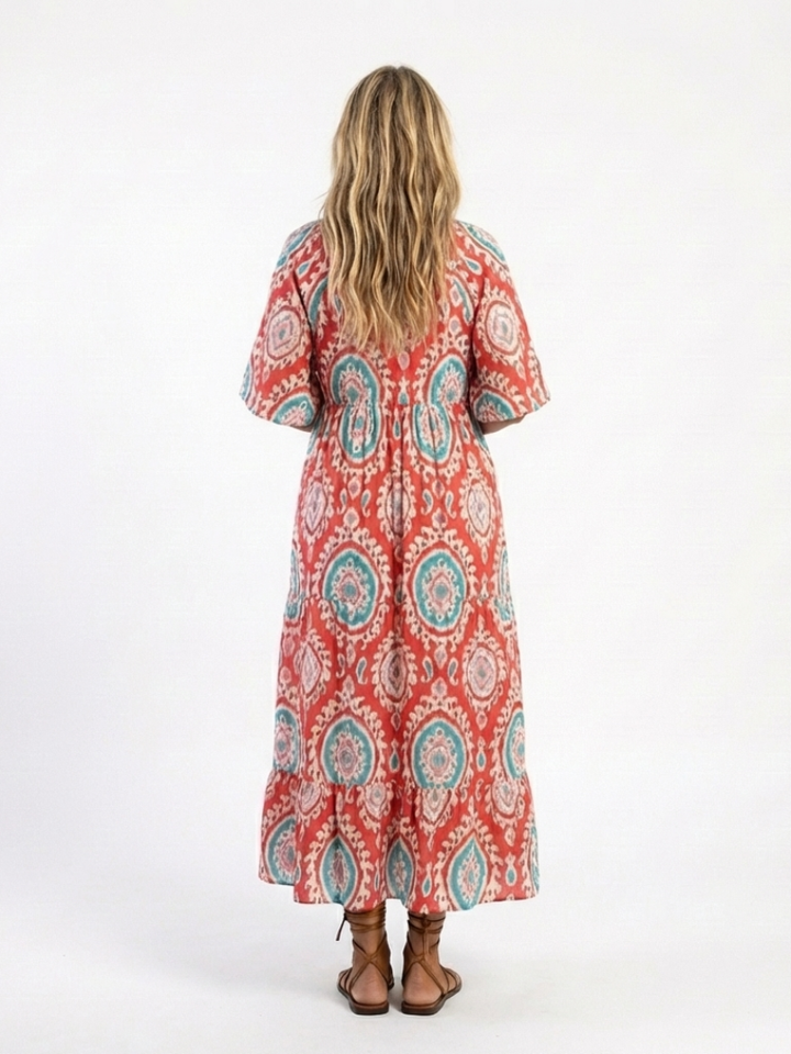 Agnès Paris | Robe midi à imprimé paisley Zaria
