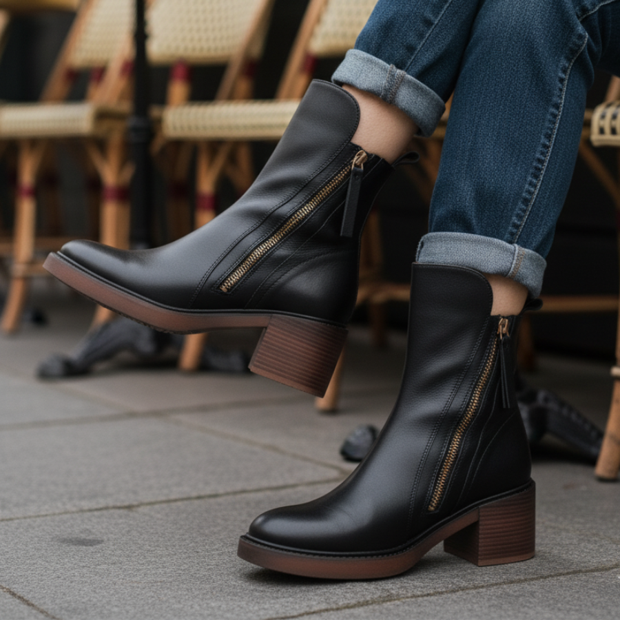 Agnès Paris | Bottines Zippées Talon Confort Isabelle