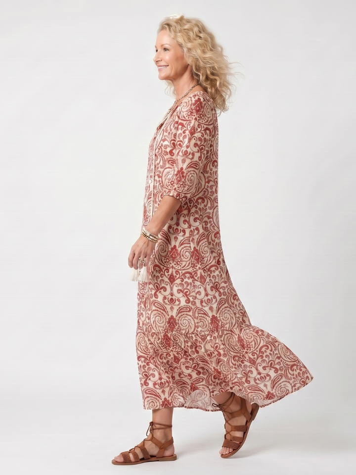 Agnès Paris | Robe Midi Bohème à Pompons Lucie