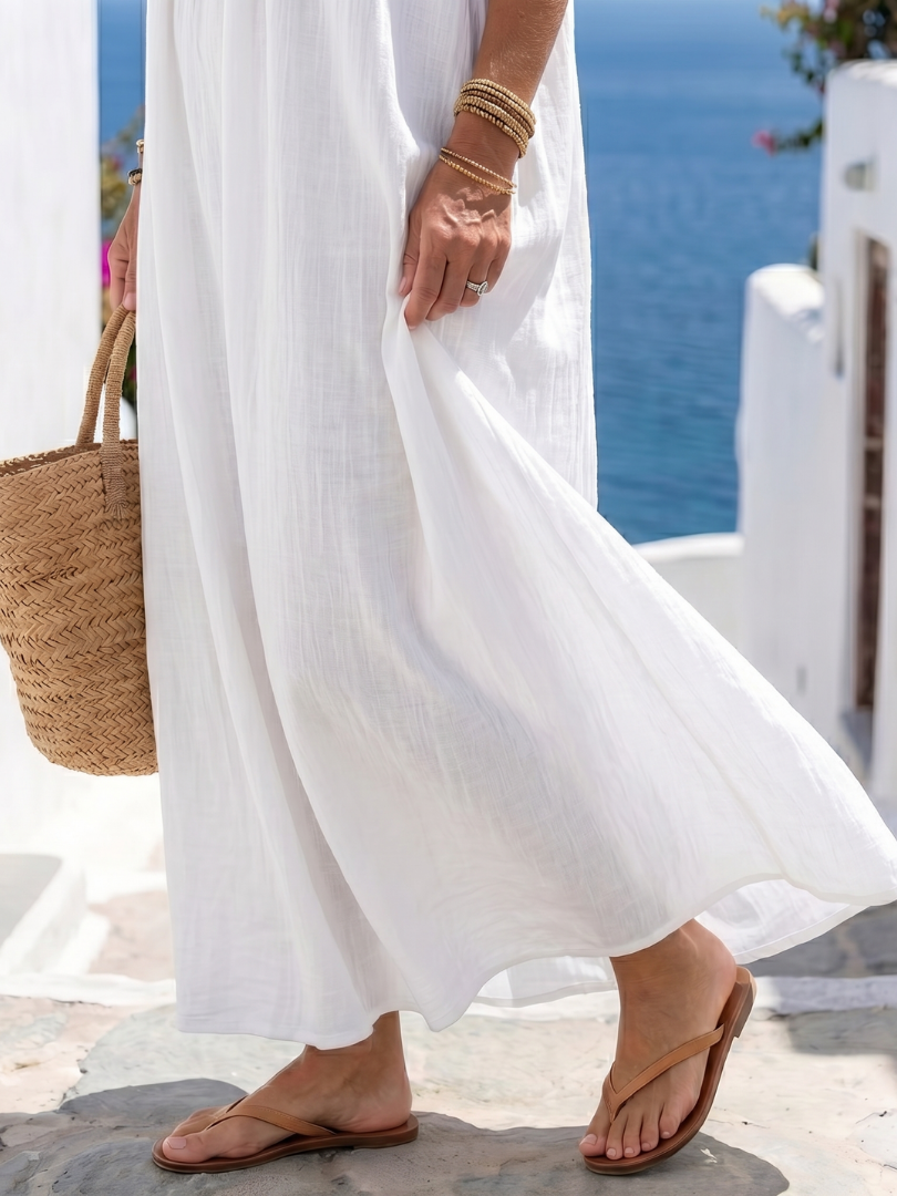 Agnès Paris | Robe Maxi Fluide Naturelle Keira