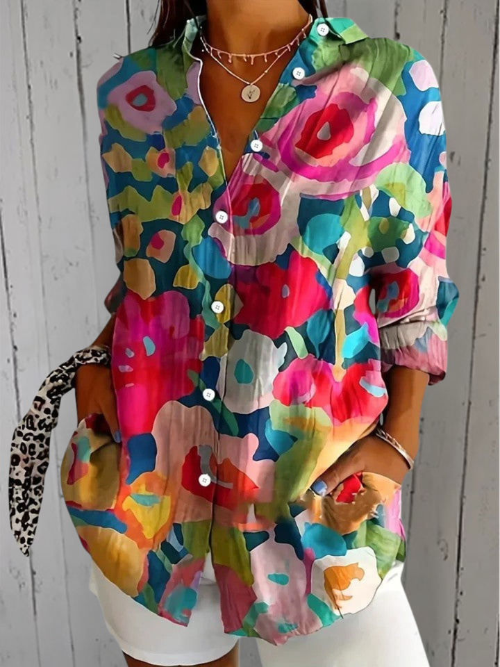 Agnès Paris | Blouse Estivale Colorée Claire