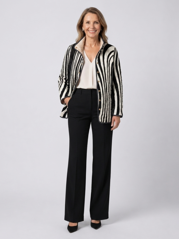 Agnès Paris | Veste Matelassée Graphique Zébrée Sylvie