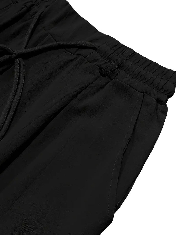 Agnès Paris | PANTALONS LARGES EN LIN AVEC CORDON