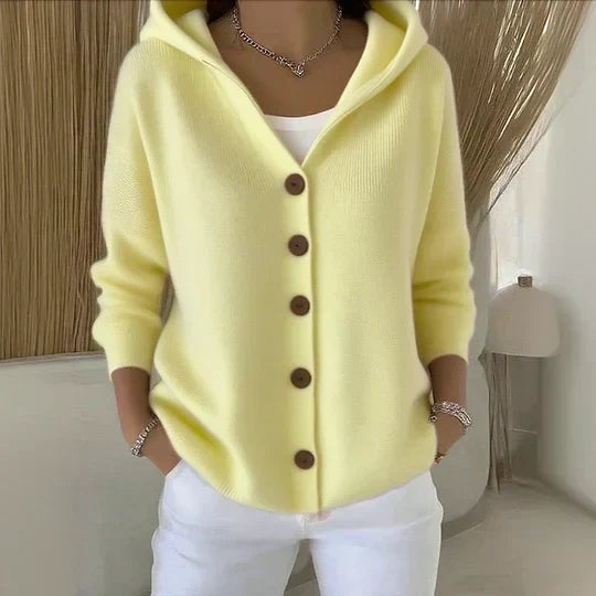 Agnès Paris | Cardigan à Capuche Boutonné Marie