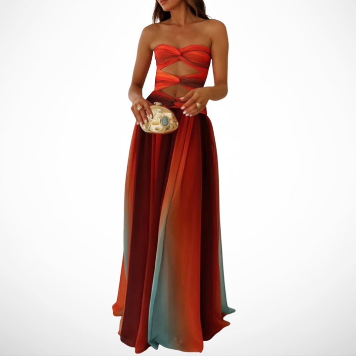 Agnès Paris | Robe Maxi Élégante Lila