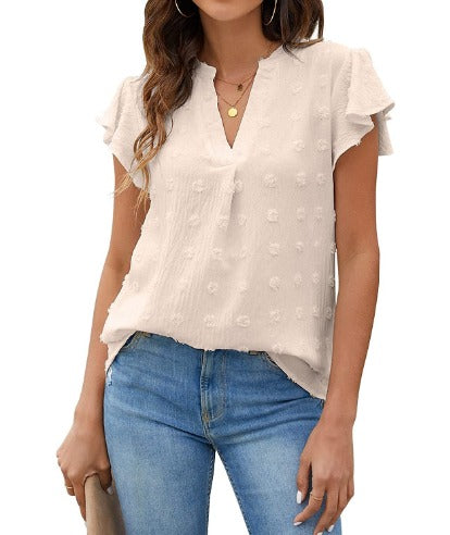 Agnès Paris | Blouse Chic en Patchwork avec Volants Kari