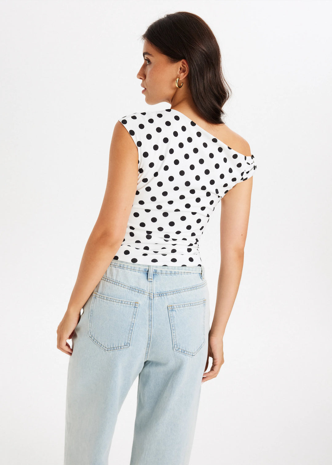 Agnès Paris | TOP ASYMÉTRIQUE À POIS
