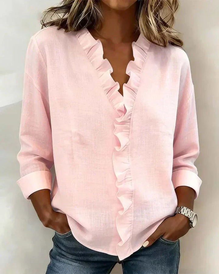 Agnès Paris | Blouse Élégante Volants Claire