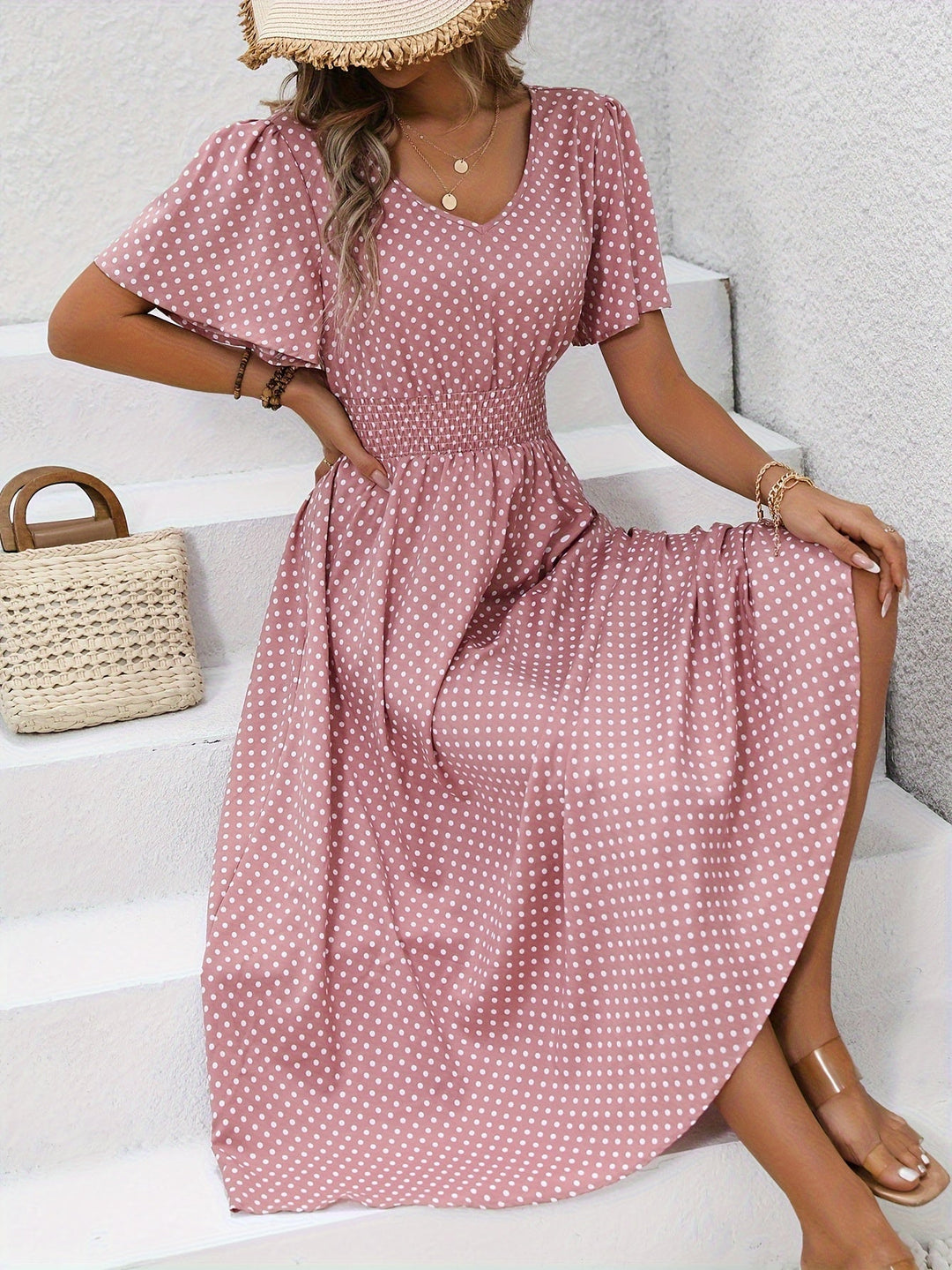 Agnès Paris | Robe Élégante Pois Élisa