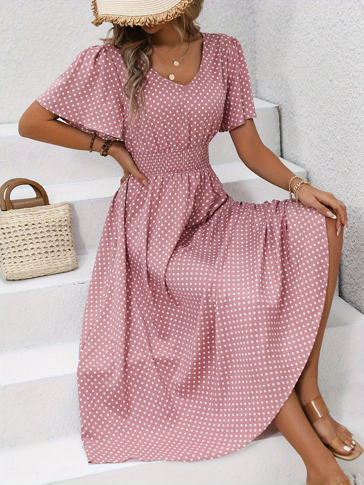 Agnès Paris | Robe Élégante Pois Élisa