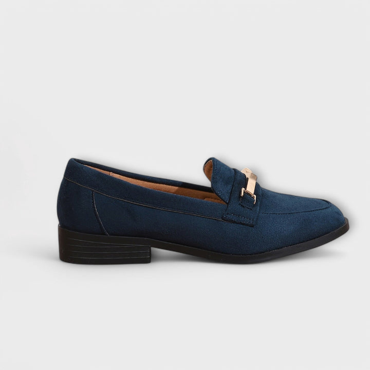 Agnès Paris | Mocassins Daim Chaîne Dorée Nathalie