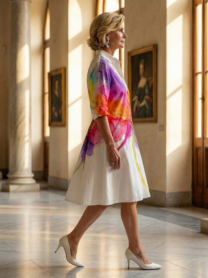 Agnès Paris | Robe de Jardin Peinte Ulyssa