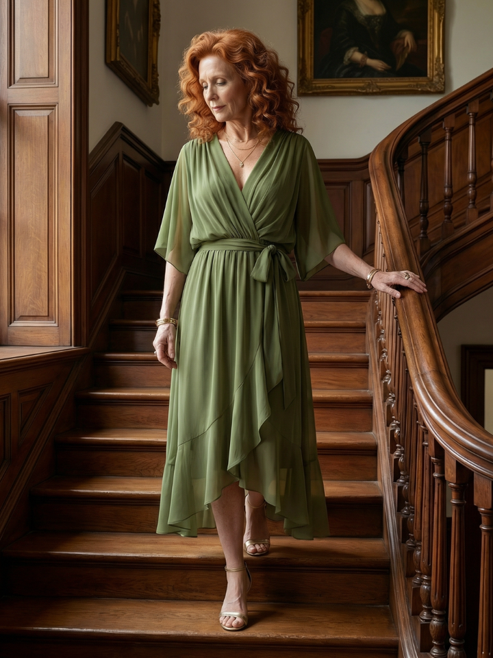 Agnès Paris | Robe Midi Drapée Elric