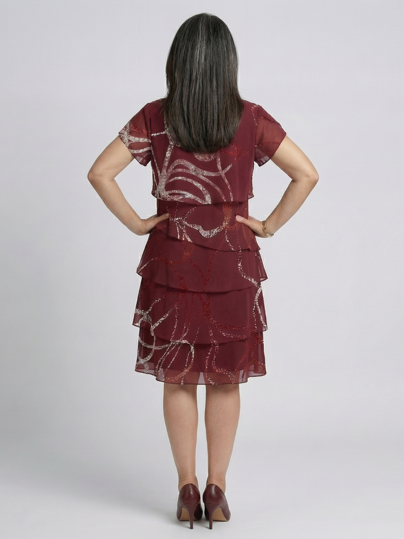 Agnès Paris | Robe Abstraite Composée Longueur Genou Alani